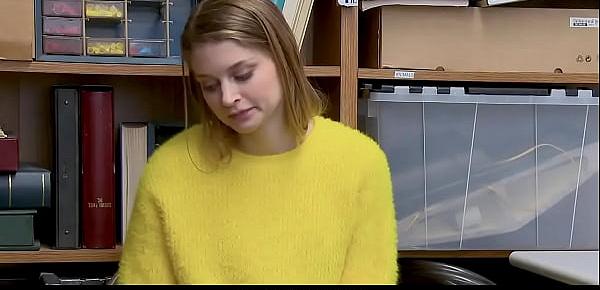  Busty Blonde Shoplifter Fucked by Loss Prevention Officer